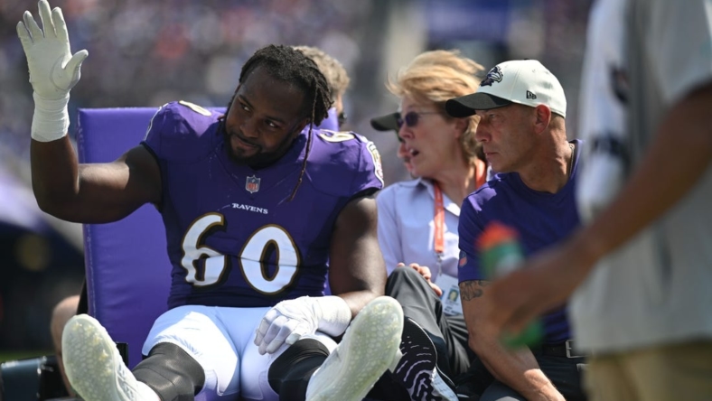 Baltimore Ravens Defensive End Steven Means Tore Achilles