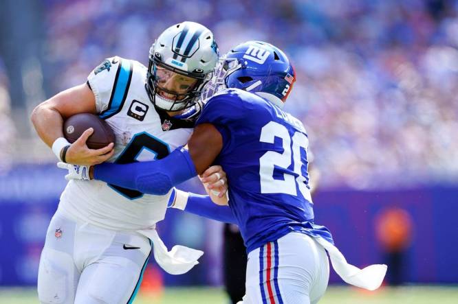 What time is the New York Giants vs. Carolina Panthers game