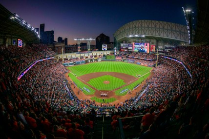 Aerial view on Minute Maid Park in Houston, USA - Buy, Sell or