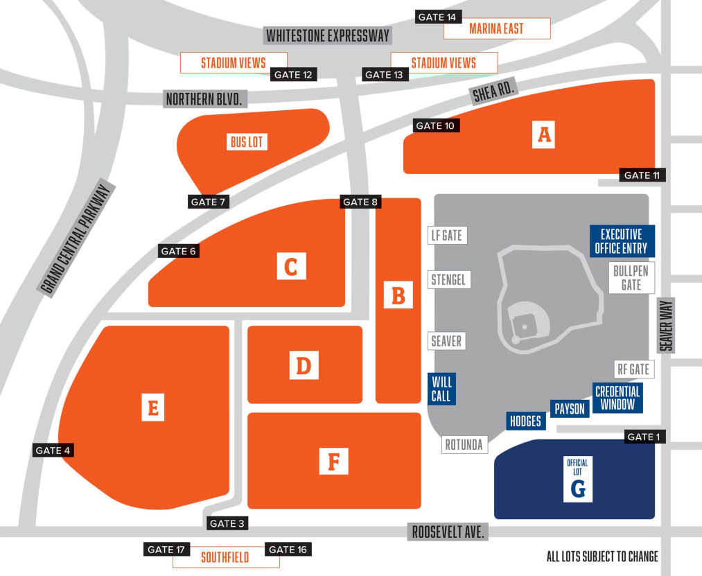 Citi Field Parking Map