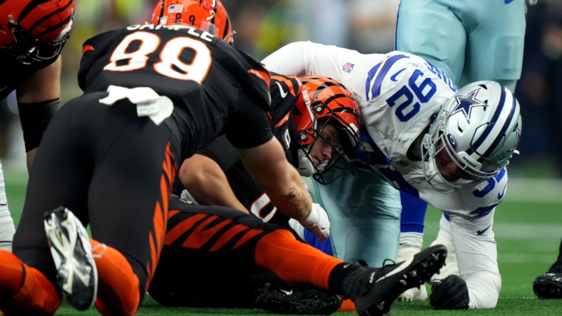 joe burrow sacks, cincinnati bengals