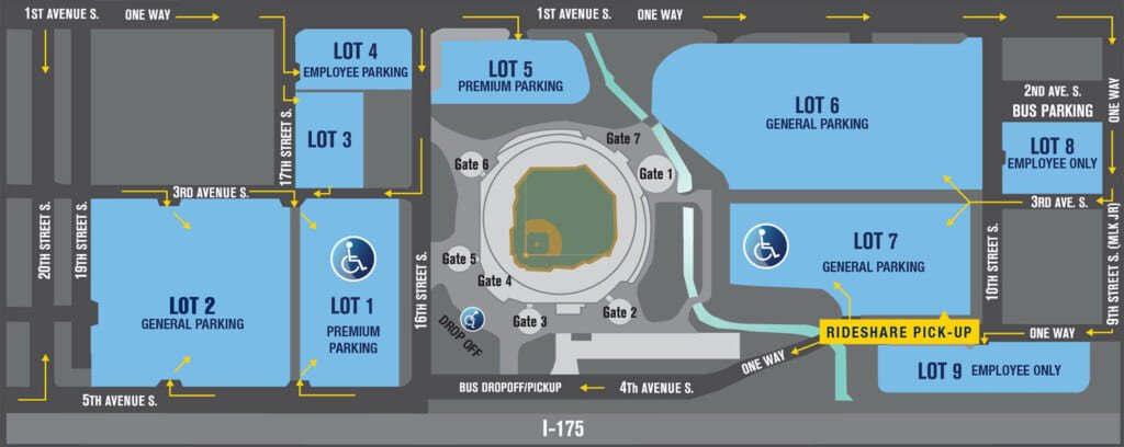 Where to park at Tropicana Field
