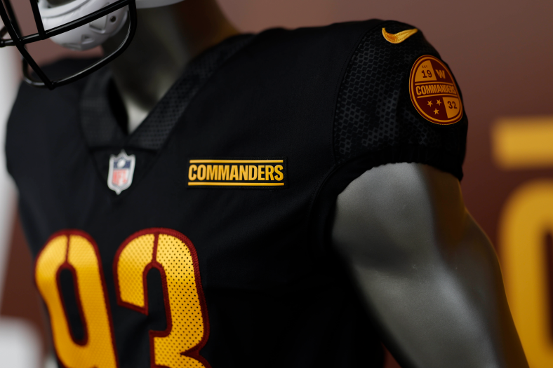 Where do the Commanders' black jerseys rank among NFL alternate