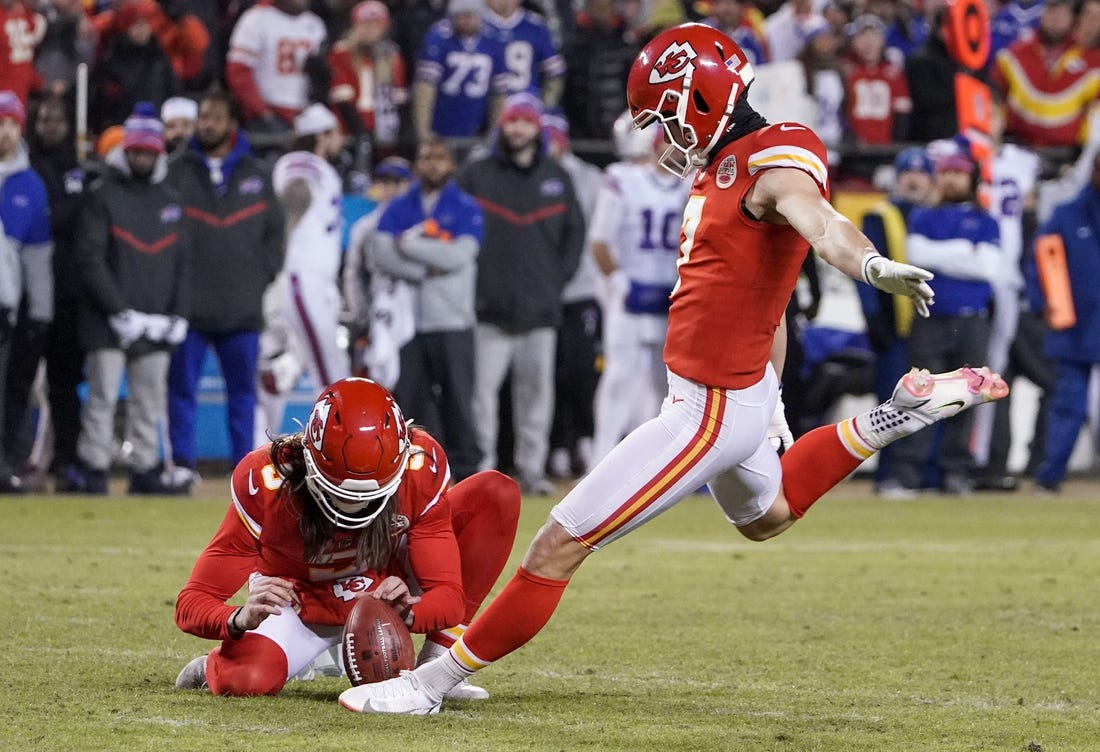 Kansas City Chiefs Rule Out Kicker Harrison Butker Vs. Buccaneers