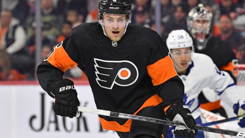 Flyers give defenseman Travis Sanheim eight-year, $50M extension