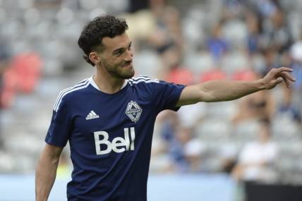 Aug 17, 2022; Vancouver, British Columbia, CAN;  Vancouver Whitecaps FC captain Russell Teibert (31) stands before the start of the first half against the Colorado Rapids at BC Place. Mandatory Credit: Anne-Marie Sorvin-USA TODAY Sports