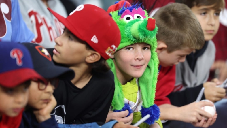 Oct 29, 2022; Houston, Texas, USA; Fans look on before game two of the 2022 World Series between the Houston Astros and the Philadelphia Phillies at Minute Maid Park. Mandatory Credit: Thomas Shea-USA TODAY Sports