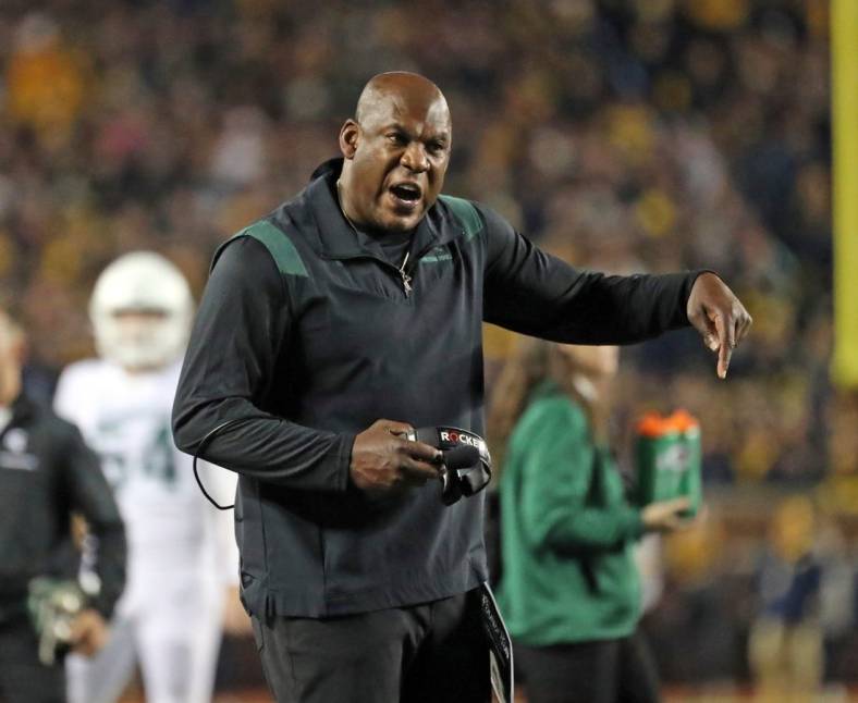 Michigan State coach Mel Tucker on the sidelines during Michigan's 29-7 win over Michigan State on Saturday, Oct. 29, 2022, in Ann Arbor.

Msumich 102922 Kd 0014580
