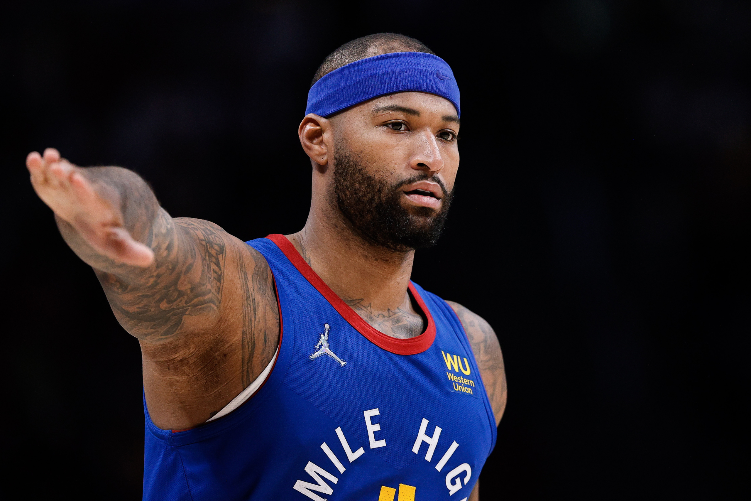 DeMarcus Cousins — still not cleared for game action — posterizes