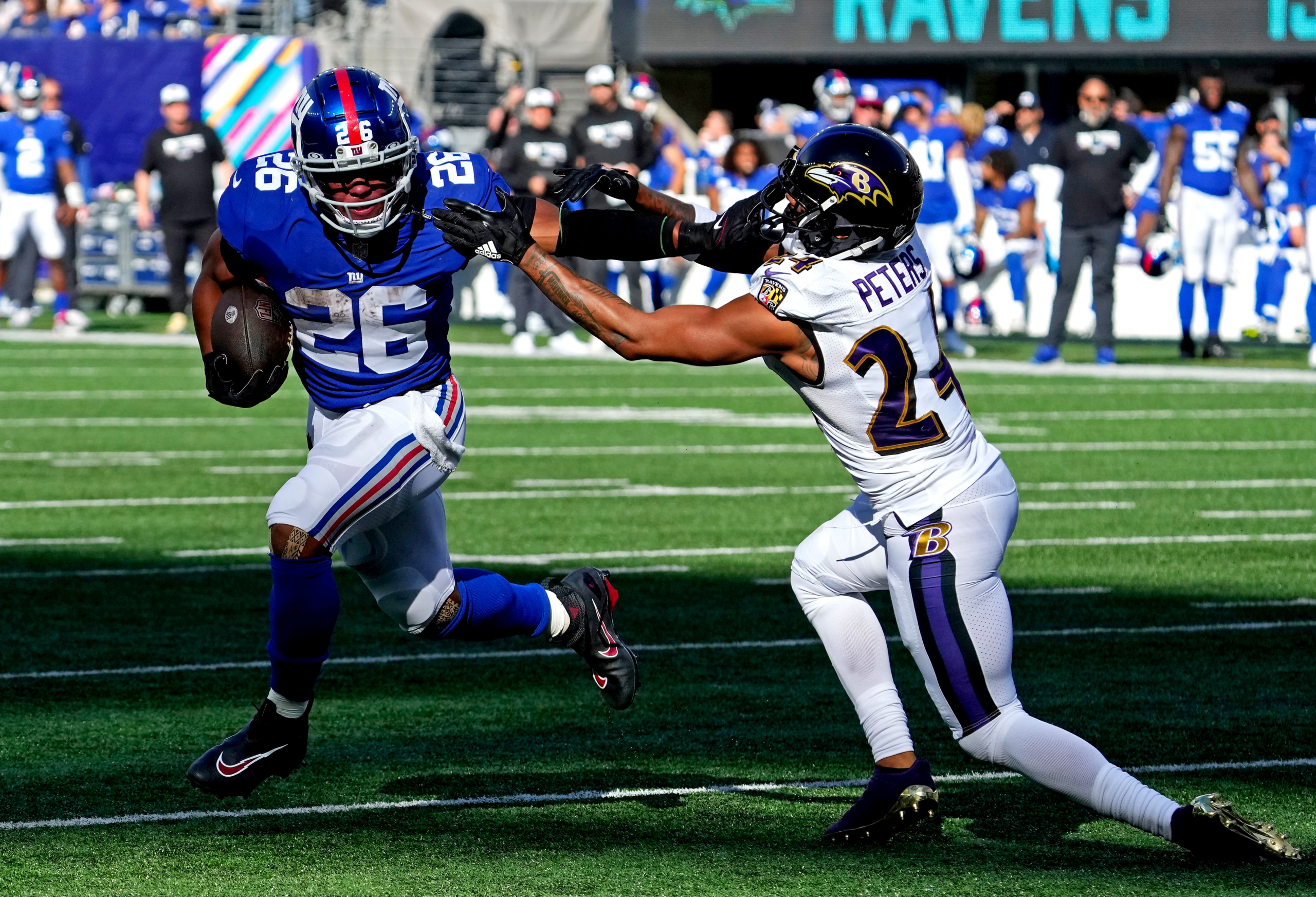 New York Giants grow reputation as late-game beasts in 24-20 win over Baltimore Ravens