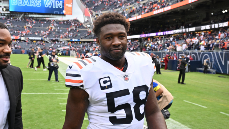 chicago bears at new england patriots: roquan smith
