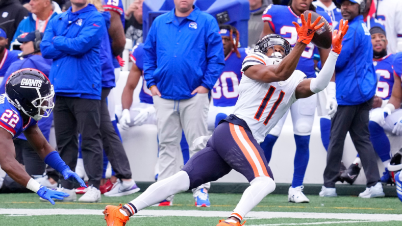 WATCH: Chicago Bears' Darnell Mooney Makes Absurd One-handed Catch