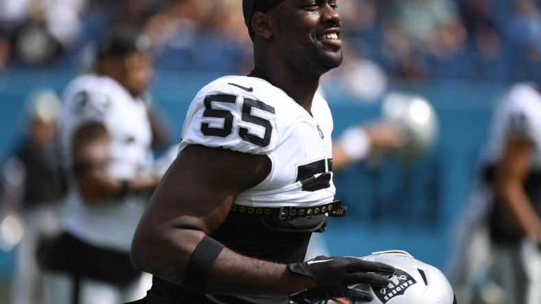 las vegas raiders at kansas city chiefs: chandler jones