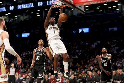 NBA: New Orleans Pelicans at Brooklyn Nets zion williamson