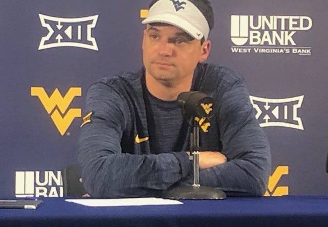 (File photo) Coach Neal Brown speaks in the post-game press conference after a loss to Texas Tech. WVU currently sits at 2-4, just in time for their bye week.

Wvu Coach Neal Brown Press Conference