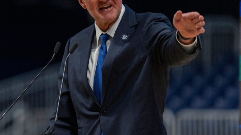 The reintroduction of Thad Matta, at Hinkle Fieldhouse, Wednesday, April 6, 2022, for his second stint as head coach of the men   s basketball program at Butler University.