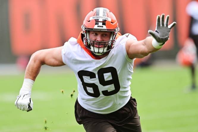 Browns activate defensive end Chase Winovich, put guard Michael Dunn on IR