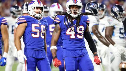 Buffalo Bills Tremaine Edmunds and Greg Rousseau out vs. Lions