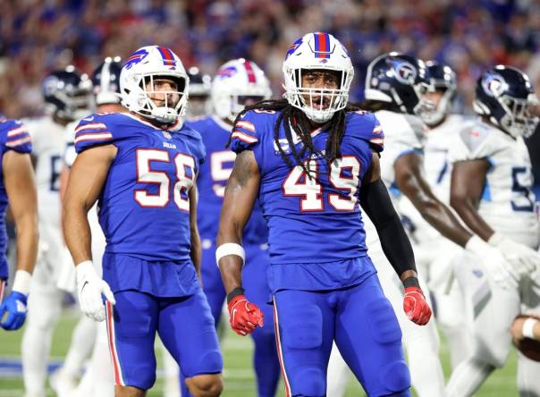 Bills rule out Edmunds and Rousseau for Thursday's game against