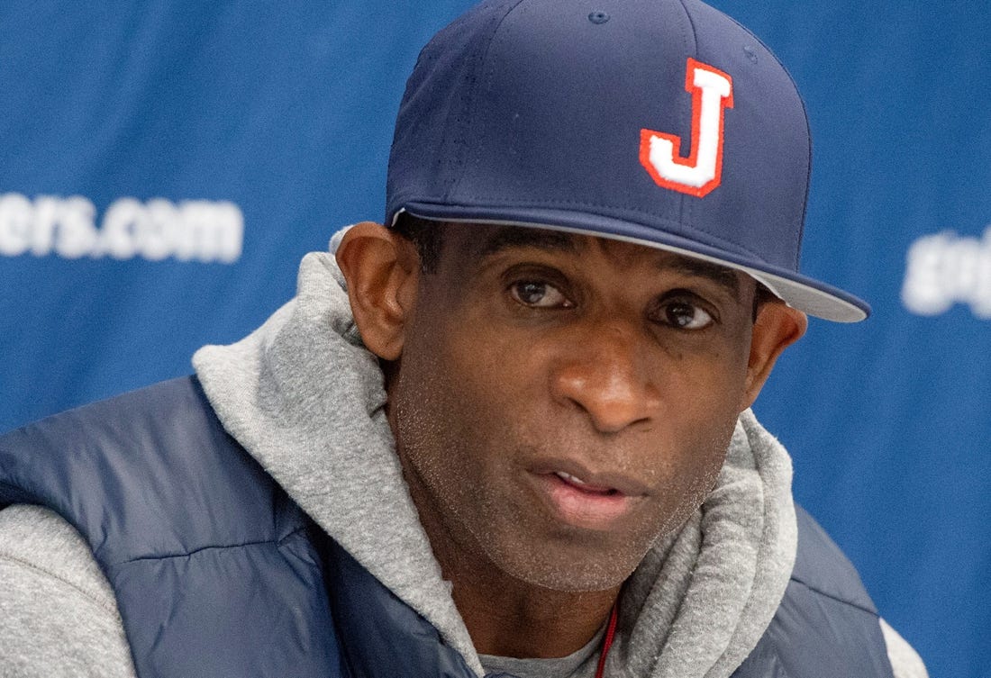 Coach Deion Sanders talks about the Southern game and what lies ahead for the Tigers during a news conference at Jackson State University in Jackson on Tuesday, Nov. 1, 2022.

Tcl Deion Sanders