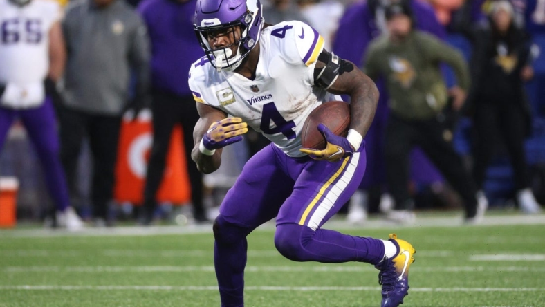 Vikings running back Dalvin Cook gained 119 yards in an overtime win over the Bills.