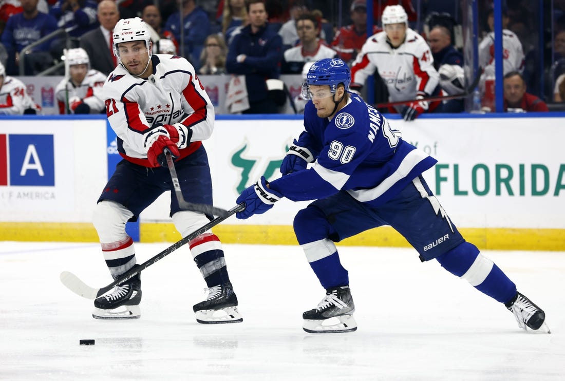 Capitals' Nicolas Aube-Kubel suspended after hit on Lightning's Cal Foote