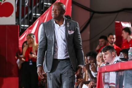 Nov 17, 2022; Queens, New York, USA;  St. John's Red Storm head coach Mike Anderson at Carnesecca Arena. Mandatory Credit: Wendell Cruz-USA TODAY Sports