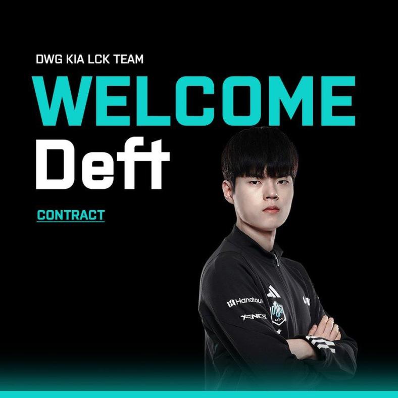 DWG KIA announced the signing of AD carry Kim "Deft" Hyuk-Kyu.