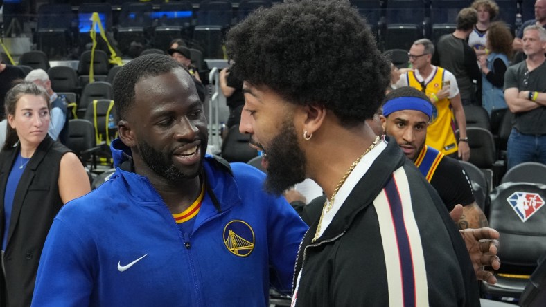 Golden State Warriors Anthony Davis, Draymond Green