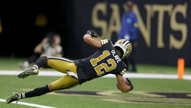 New Orleans Saints wide receiver Chris Olave