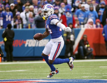 WATCH: Buffalo Bills star Stefon Diggs brings kid on to field to play catch