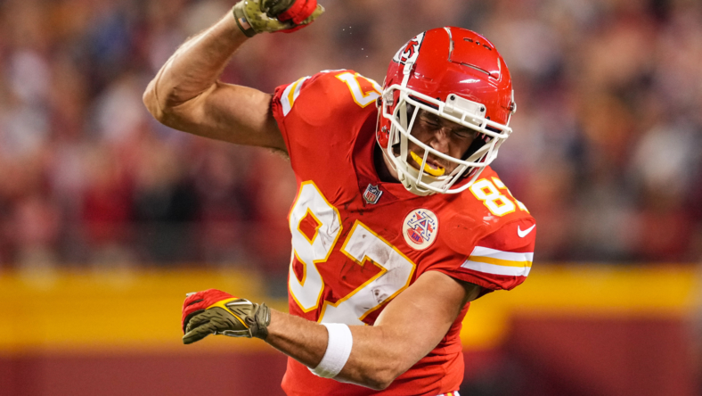 WATCH: Travis Kelce loses it after dropped pass leads to interception