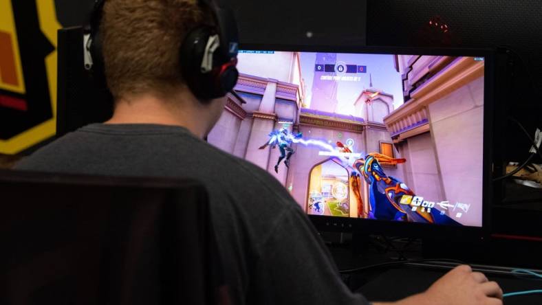 Harrisburg University's Overwatch team is notoriously tough to face in a tournament, August 23, 2019.

Ydr Cc 10 2 19 Esports