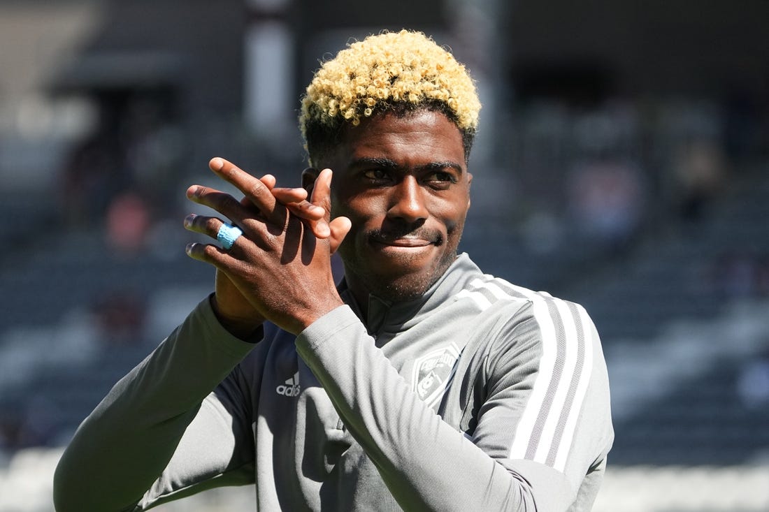 Oct 1, 2022; Commerce City, Colorado, USA;  Colorado Rapids forward Gyasi Zardes (29) before the match against FC Dallasat Dick's Sporting Goods Park. Mandatory Credit: Ron Chenoy-USA TODAY Sports