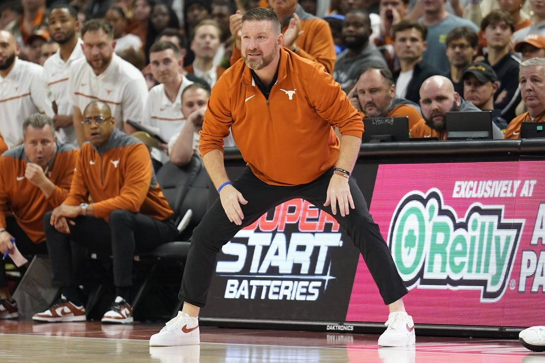 Nov 16, 2022; Austin, Texas, USA; Texas Longhorns head coach Chris Beard during the second half against the Gonzaga Bulldogs at Moody Center. Mandatory Credit: Scott Wachter-USA TODAY Sports