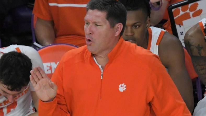 Clemson Head Coach Brad Brownell during the first half with Wake Forest at Littlejohn Coliseum Friday, December 2, 2022.

Clemson Basketball Vs Wake Forest University Acc