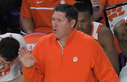 Clemson Head Coach Brad Brownell during the first half with Wake Forest at Littlejohn Coliseum Friday, December 2, 2022.

Clemson Basketball Vs Wake Forest University Acc