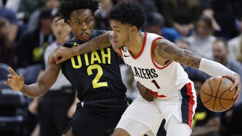 NBA roundup Anfernee Simons, Blazers hang on to beat J picture photo