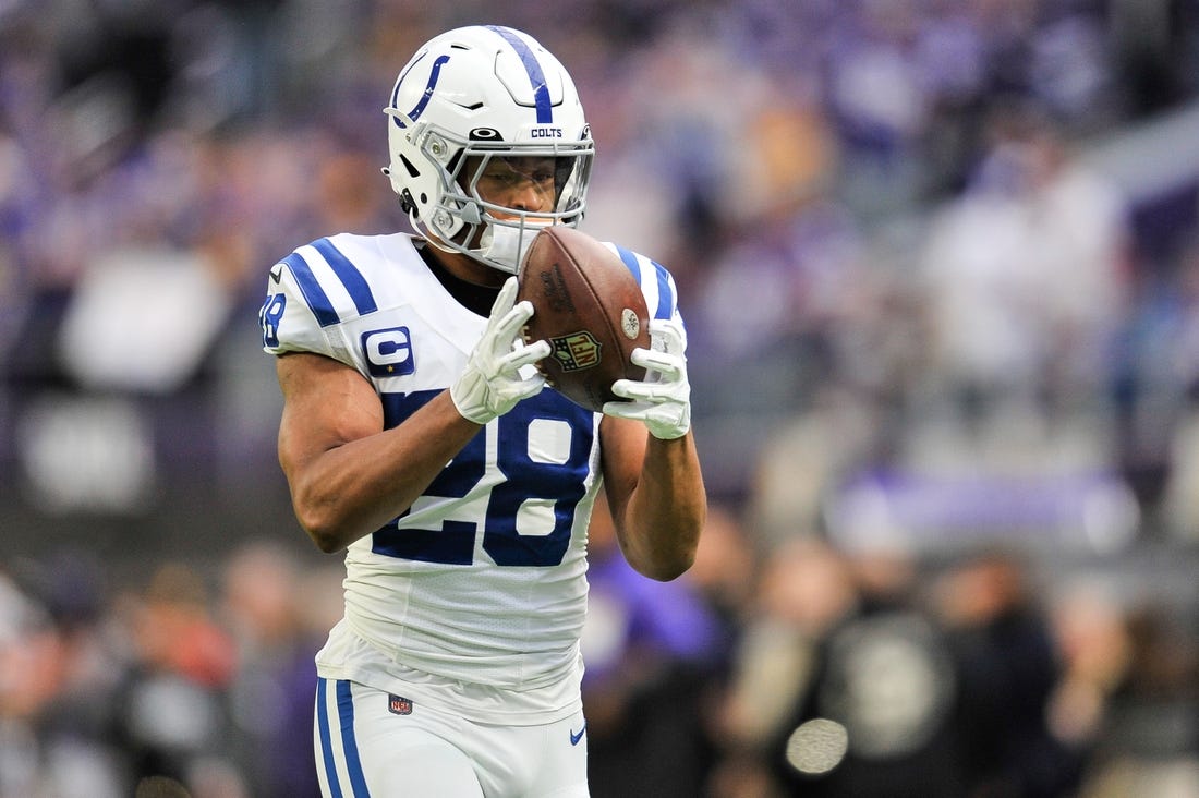 Indianapolis Colts' Jonathan Taylor (ankle) ruled out vs. Vikings