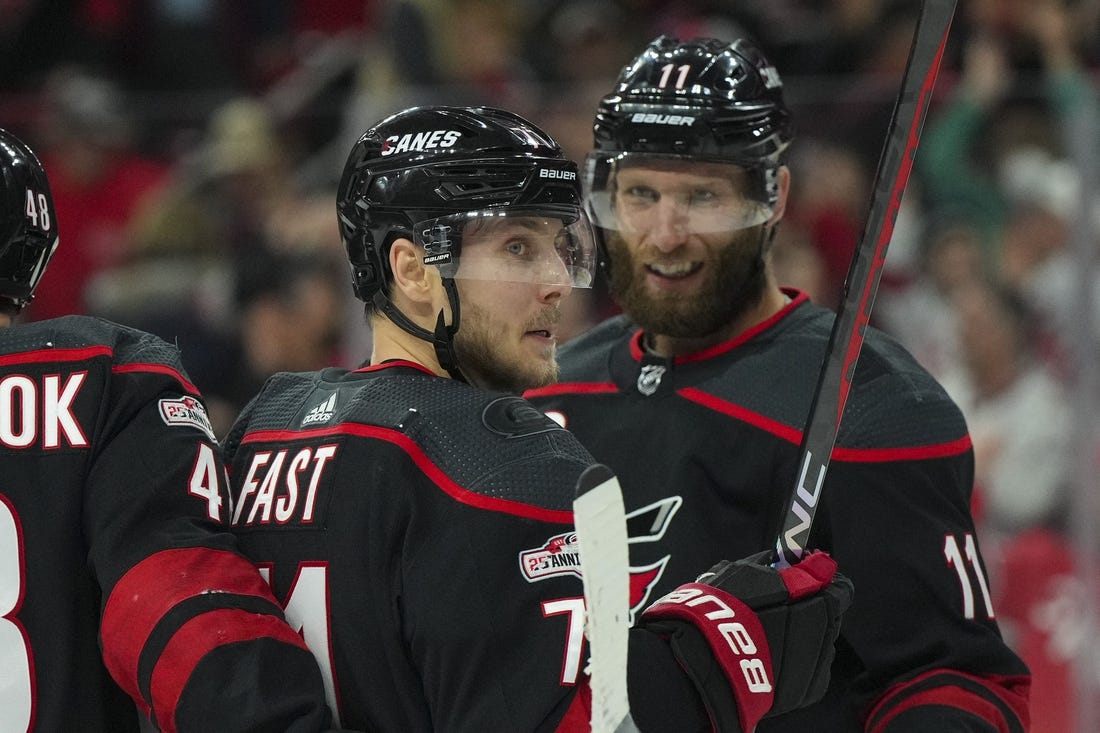 Hurricanes' Kochetkov gets 1st NHL shutout, Canes beat Blackhawks 3-0