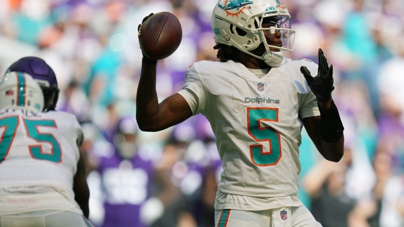 Quarterback Teddy Bridgewater has played in four games this season with the Dolphins.

Syndication Palm Beach Post
