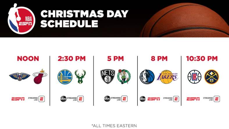 NBA Christmas Day 2022: Schedule, how to watch/stream basketball games -  ABC7 Chicago
