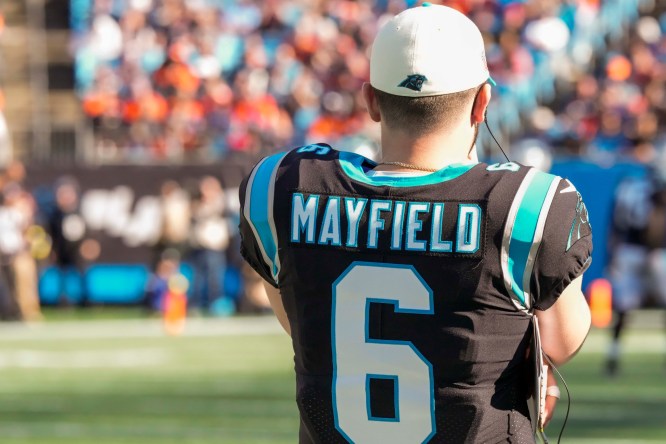 Panthers cut Baker Mayfield, offering opportunity for QB-needy Saints