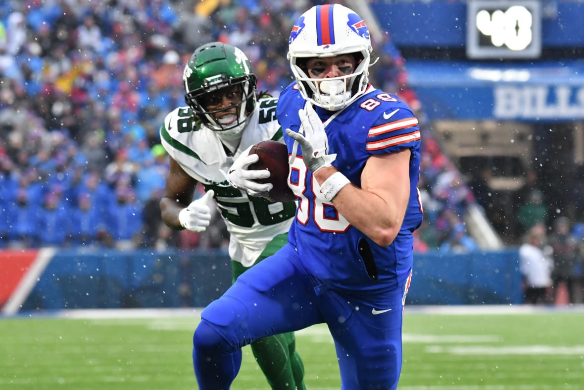 WATCH Buffalo Bills' Dawson Knox scores incredible acrobatic touchdown