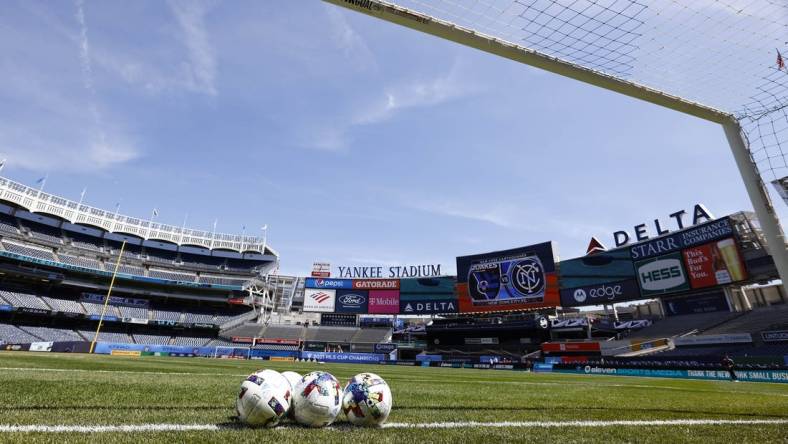 May 1, 2022; New York, New York, USA; General view of Yankee Stadium before a game between New York City FC and the San Jose Earthquakes. Mandatory Credit: Vincent Carchietta-USA TODAY Sports