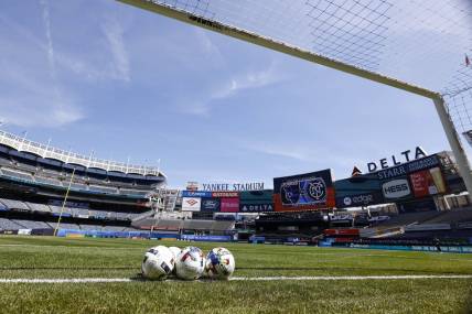 May 1, 2022; New York, New York, USA; General view of Yankee Stadium before a game between New York City FC and the San Jose Earthquakes. Mandatory Credit: Vincent Carchietta-USA TODAY Sports