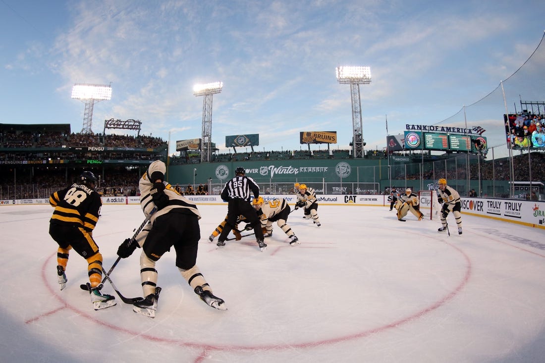 DeBrusk scores 2 goals in 3rd, Bruins top Penguins in Winter Classic