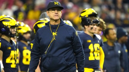 Carolina Panthers have spoken with Jim Harbaugh about head coaching vacancy