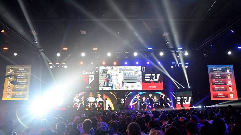 Jul 21, 2019; Miami Beach, FL, USA; A general view during gameplay between GEN.G and EUnited during the Call of Duty League Finals e-sports event at Miami Beach Convention Center. Mandatory Credit: Jasen Vinlove-USA TODAY Sports