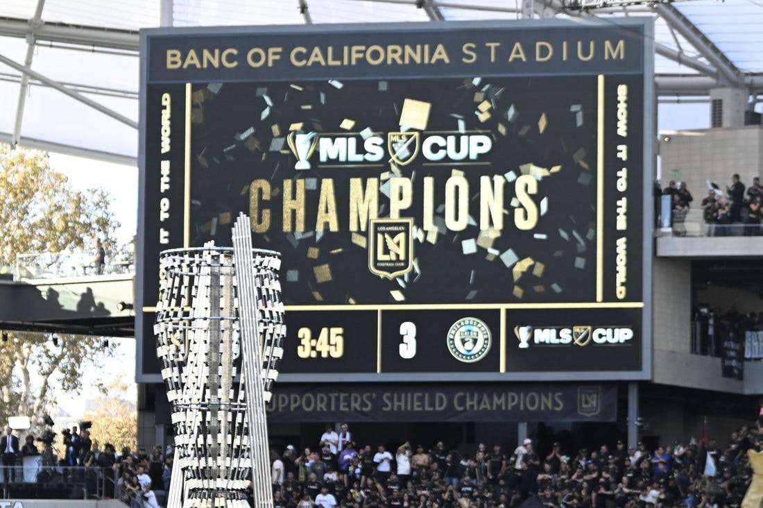 Nov 5, 2022; Los Angeles, California, US; A general view after the match between Philadelphia Union and Philadelphia Union at Banc of California Stadium. Mandatory Credit: Kelvin Kuo-USA TODAY Sports
